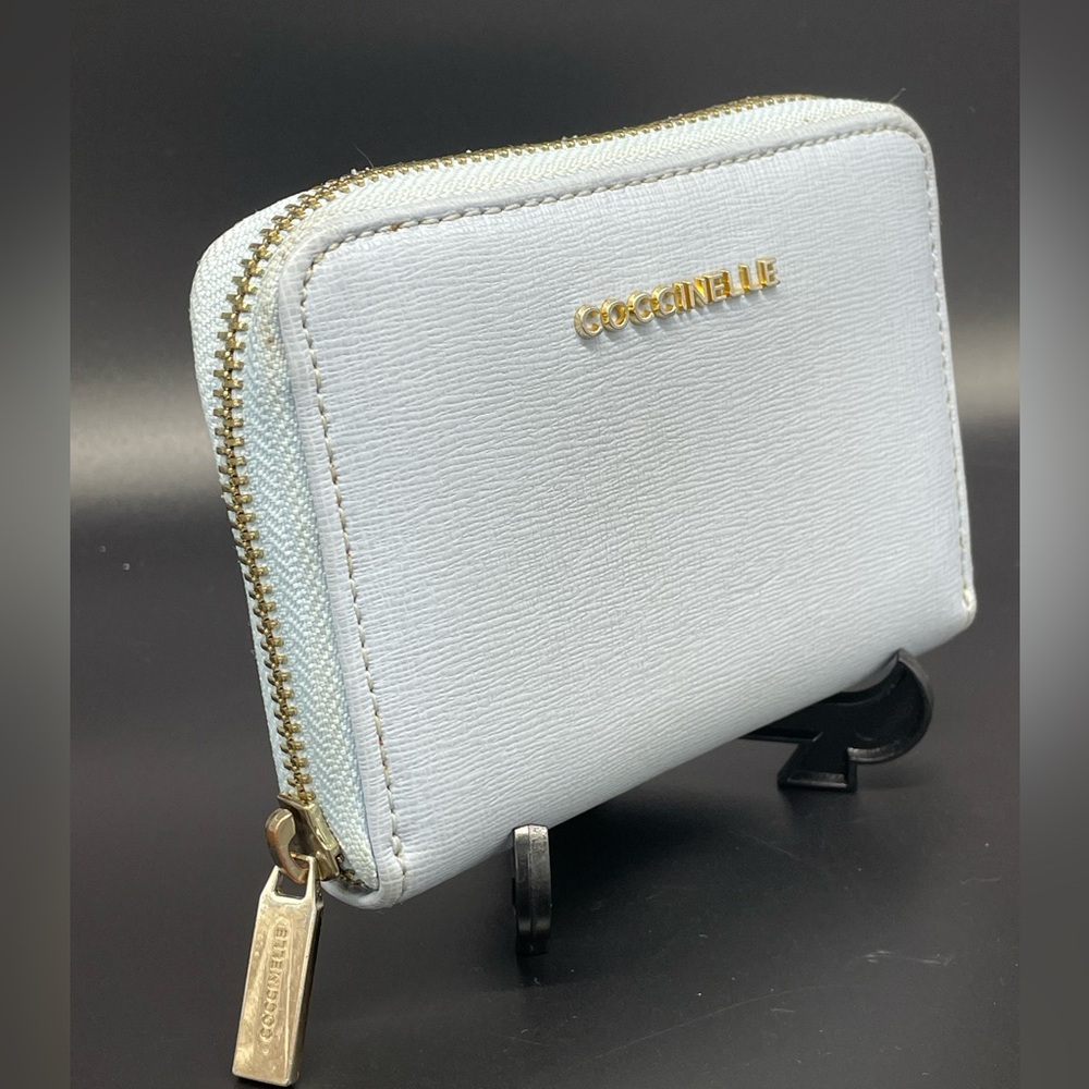 Coccinelle Light Blue Small Leather Wallet - Picture 16 of 16
